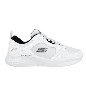 Skechers Mens Tennis Shoes White Textile Size 11.0